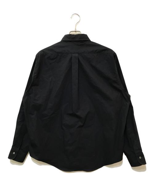 LE（エルイー）LE (エルイー) WIDE Regular Collar Shirt ネイビー サイズ:1の古着・服飾アイテム