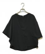 ENFOLDエンフォルド）の古着「アシンメトリーブラウス」｜ブラック