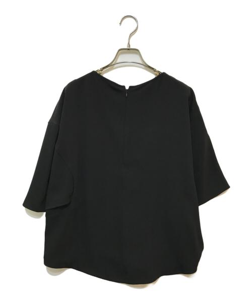 ENFOLD（エンフォルド）ENFOLD (エンフォルド) アシンメトリーブラウス ブラック サイズ:38の古着・服飾アイテム