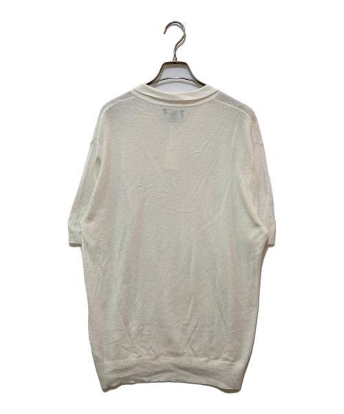 stussy（ステューシー）stussy (ステューシー) Textured SS Polo Sweter 117167 ホワイト サイズ:Lの古着・服飾アイテム