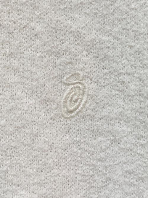 stussy（ステューシー）stussy (ステューシー) Textured SS Polo Sweter 117167 ホワイト サイズ:Lの古着・服飾アイテム