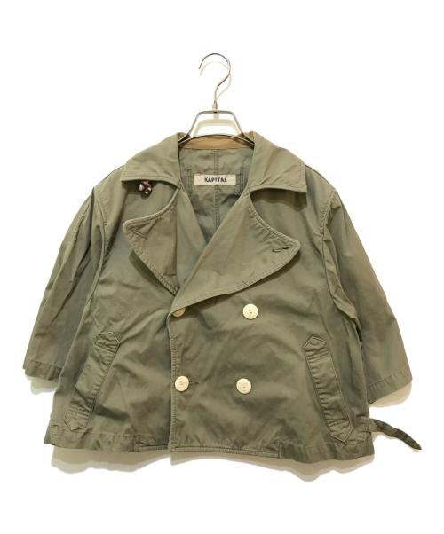 KAPITAL（キャピタル）KAPITAL (キャピタル) ショートトレンチコート オリーブの古着・服飾アイテム