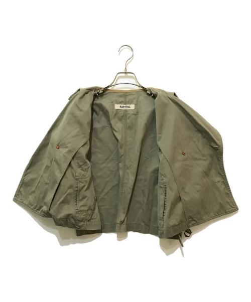 KAPITAL（キャピタル）KAPITAL (キャピタル) ショートトレンチコート オリーブの古着・服飾アイテム