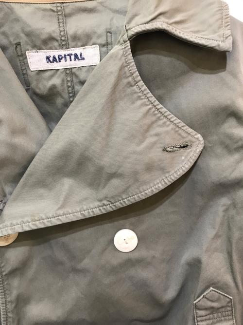 KAPITAL（キャピタル）KAPITAL (キャピタル) ショートトレンチコート オリーブの古着・服飾アイテム