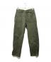 BONCOURA（ボンクラ）の古着「ヘリンボーンワークパンツ」｜オリーブ