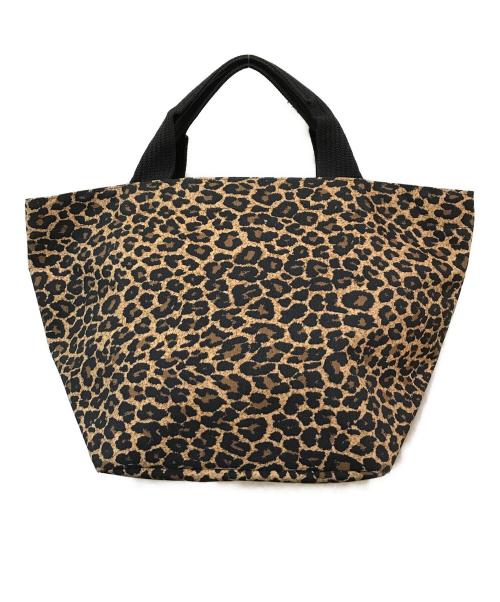 Herve Chapelier（エルベシャプリエ）Herve Chapelier (エルベシャプリエ) レオパードナイロン舟型 トートバッグ ブラウンの古着・服飾アイテム