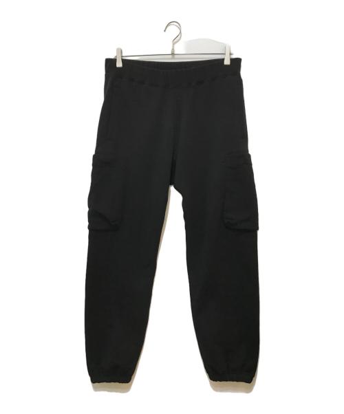 LOOPWHEELER（ループウィラー）LOOPWHEELER (ループウィラー) BEAMS (ビームス) 吊裏毛 カーゴパンツ ブラック サイズ:Sの古着・服飾アイテム