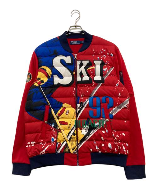 POLO RALPH LAUREN（ポロ・ラルフローレン）POLO RALPH LAUREN (ポロ・ラルフローレン) 復刻 SKI 1992 ダウンジャケット レッド サイズ:Mの古着・服飾アイテム