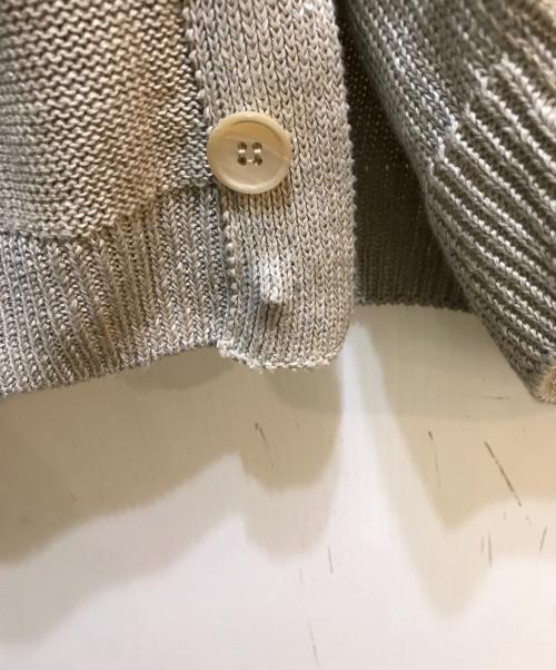 Zanone（ザノーネ）Zanone (ザノーネ) リネンニットジャケット　7ETJP1 ZC141 ベージュ サイズ:48の古着・服飾アイテム