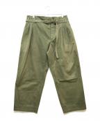 Essayエッセイ）の古着「SHIN HAKAMA SLACKS」｜オリーブ