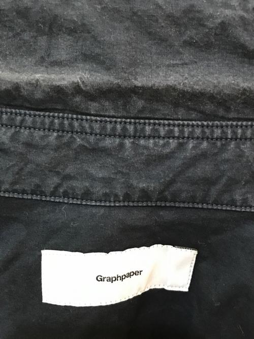 Graphpaper（グラフペーパー）Graphpaper (グラフペーパー) コットンショートスリーブシャツ　GPS15-SH02 ブラック サイズ:Sの古着・服飾アイテム