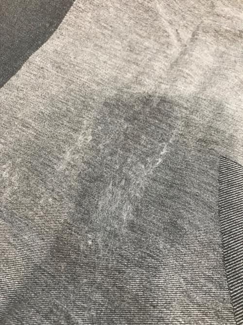 GUCCI（グッチ）GUCCI (グッチ) シルク混ストール グレーの古着・服飾アイテム