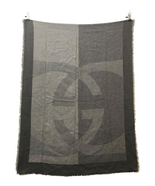 GUCCI（グッチ）GUCCI (グッチ) シルク混ストール グレーの古着・服飾アイテム