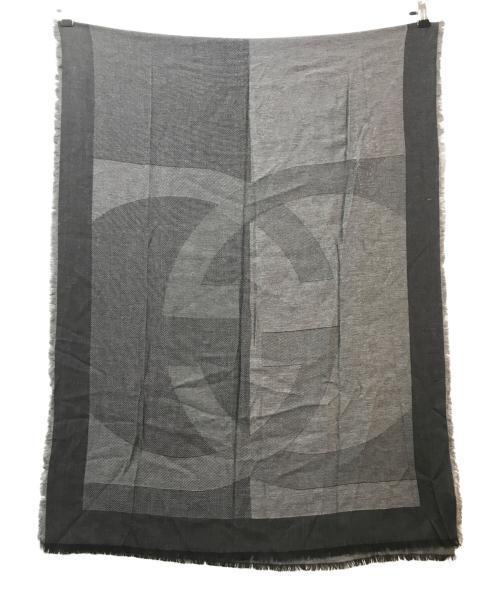 GUCCI（グッチ）GUCCI (グッチ) シルク混ストール グレーの古着・服飾アイテム