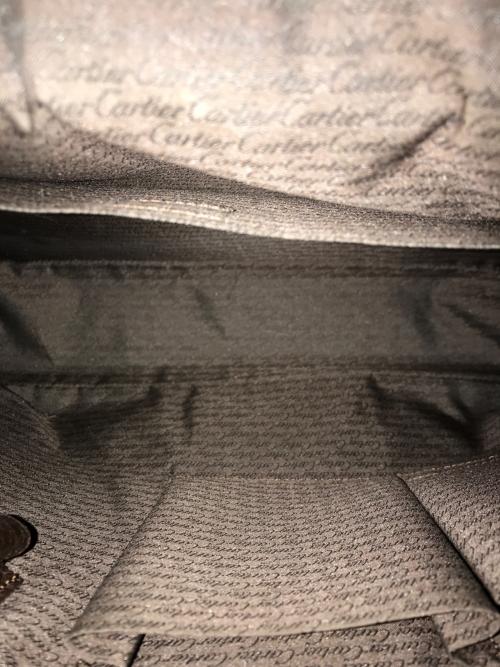 Cartier（カルティエ）Cartier (カルティエ) レザーショルダーバッグ　L1000844 ブラウンの古着・服飾アイテム