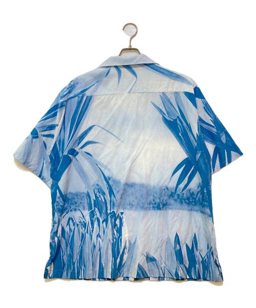 KENZO（ケンゾー）KENZO (ケンゾー) ボタニカル オープンカラーシャツ　FB55CH1481H2 ブルー サイズ:Lの古着・服飾アイテム