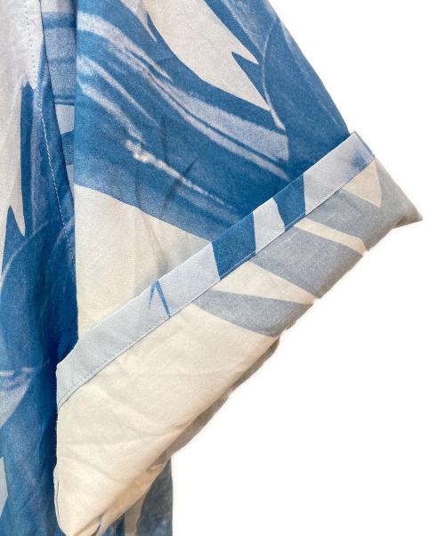 KENZO（ケンゾー）KENZO (ケンゾー) ボタニカル オープンカラーシャツ　FB55CH1481H2 ブルー サイズ:Lの古着・服飾アイテム