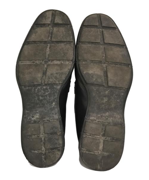 Salvatore Ferragamo（サルヴァトーレ フェラガモ）Salvatore Ferragamo (サルヴァトーレ フェラガモ) ピットレザーローファー ブラック サイズ:9の古着・服飾アイテム