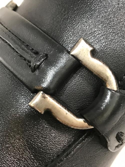 Salvatore Ferragamo（サルヴァトーレ フェラガモ）Salvatore Ferragamo (サルヴァトーレ フェラガモ) ピットレザーローファー ブラック サイズ:9の古着・服飾アイテム