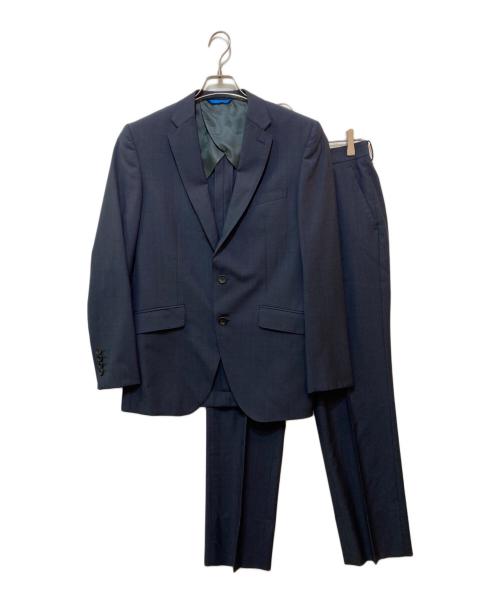 LANVIN en Bleu（ランバンオンブルー）LANVIN en Bleu (ランバンオンブルー) ウールセットアップスーツ ネイビー サイズ:48の古着・服飾アイテム