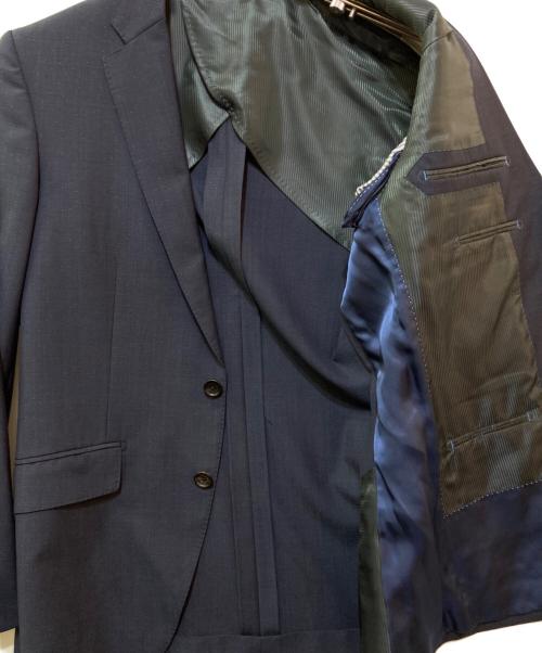 LANVIN en Bleu（ランバンオンブルー）LANVIN en Bleu (ランバンオンブルー) ウールセットアップスーツ ネイビー サイズ:48の古着・服飾アイテム