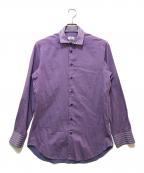 ETROエトロ）の古着「ストライプカラーシャツ」｜パープル