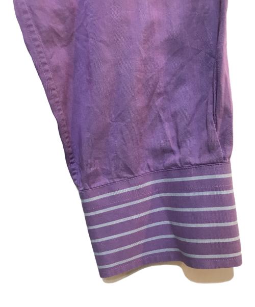ETRO（エトロ）ETRO (エトロ) ストライプカラーシャツ パープル サイズ:39の古着・服飾アイテム