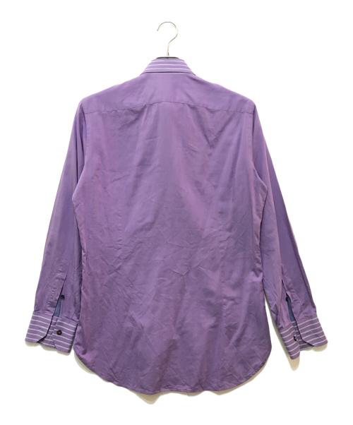 ETRO（エトロ）ETRO (エトロ) ストライプカラーシャツ パープル サイズ:39の古着・服飾アイテム