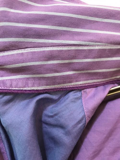 ETRO（エトロ）ETRO (エトロ) ストライプカラーシャツ パープル サイズ:39の古着・服飾アイテム
