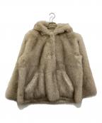 THINK FURシンクファー）の古着「Fox Like Fur Reversible Jacket」｜ベージュ