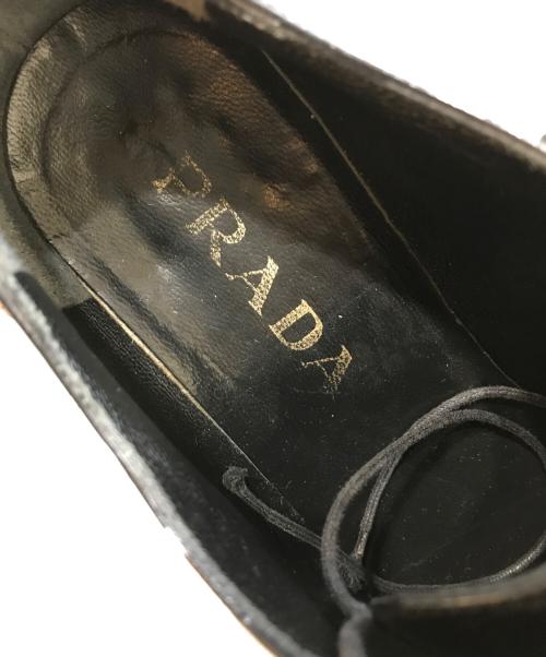 PRADA（プラダ）PRADA (プラダ) ドレスシューズ ブラック サイズ:361/2の古着・服飾アイテム