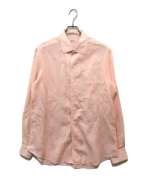 LORO PIANA（ロロピアーナ）LORO PIANA (ロロピアーナ) リネンカッタウェイシャツ ピンク サイズ:XLの古着・服飾アイテム