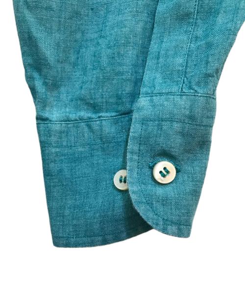 LORO PIANA（ロロピアーナ）LORO PIANA (ロロピアーナ) リネンカッタウェイシャツ グリーン サイズ:XLの古着・服飾アイテム