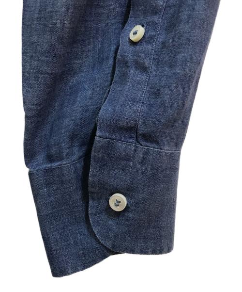 LORO PIANA（ロロピアーナ）LORO PIANA (ロロピアーナ) リネンカッタウェイシャツ ネイビー サイズ:XLの古着・服飾アイテム