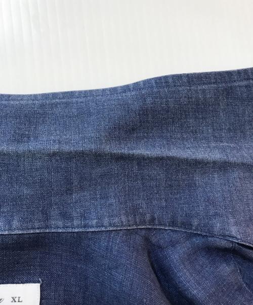 LORO PIANA（ロロピアーナ）LORO PIANA (ロロピアーナ) リネンカッタウェイシャツ ネイビー サイズ:XLの古着・服飾アイテム