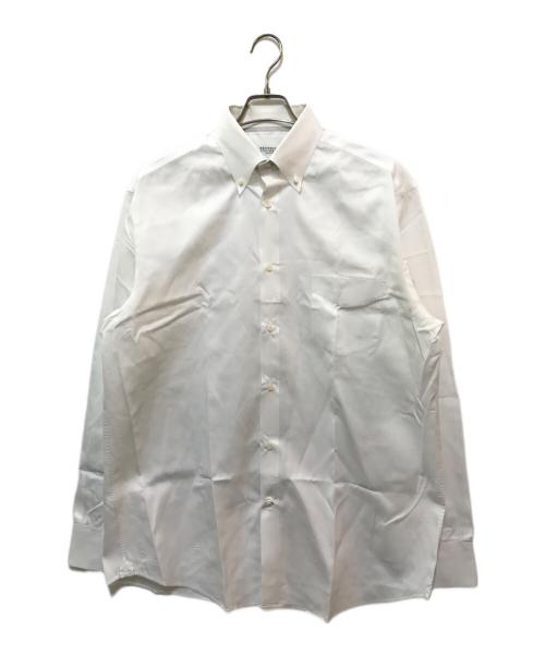 BRUNELLO CUCINELLI（ブルネロクチネリ）BRUNELLO CUCINELLI (ブルネロクチネリ) ボタンダウンシャツ ホワイト サイズ:XXLの古着・服飾アイテム