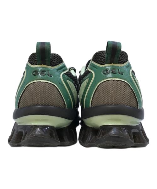asics（アシックス）asics (アシックス) GEL-QUANTUM KINETICスニーカー　F450523 グリーン×ブラウン サイズ:28.5cmの古着・服飾アイテム