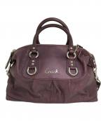 COACHコーチ）の古着「2WAYバッグ F17130」｜パープル