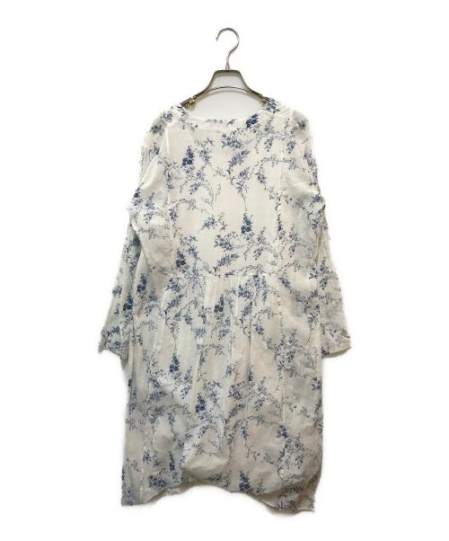 45R（フォーティファイブ・アール）45R (フォーティファイブ・アール) ブラウスワンピース ホワイト サイズ:2の古着・服飾アイテム