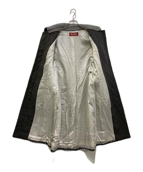 Max Mara Studio（マックスマーラ ストゥディオ）MAX MARA STUDIO (マックスマーラ ストゥディオ) 千鳥格子ウールコート ブルー サイズ:38の古着・服飾アイテム