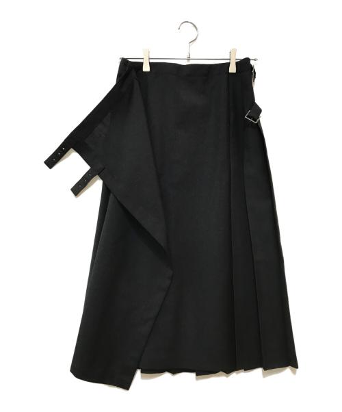 JUNYA WATANABE COMME des GARCONS（(ジュンヤワタナベ コムデギャルソン）JUNYA WATANABE COMME des GARCONS ((ジュンヤワタナベ コムデギャルソン) ラップスカート　JA-S024 ブラック サイズ:XSの古着・服飾アイテム