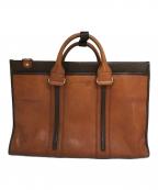 COMPLEX GARDENSコンプレックスガーデンズ）の古着「レザーブリーフケース」｜ブラウン