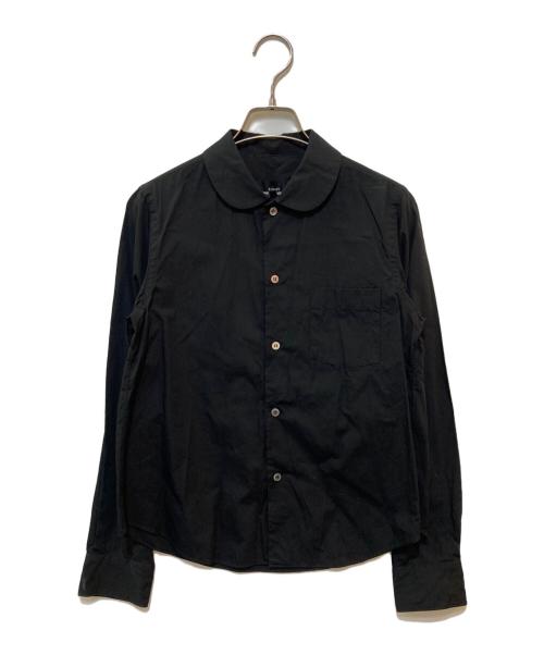 tricot COMME des GARCONS（トリココムデギャルソン）tricot COMME des GARCONS (トリココムデギャルソン) 丸襟シャツ ブラック サイズ:Mの古着・服飾アイテム