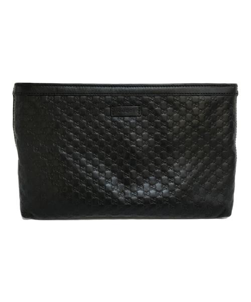 GUCCI（グッチ）GUCCI (グッチ) マイクログッチシマショルダーバッグ　607723 ブラックの古着・服飾アイテム