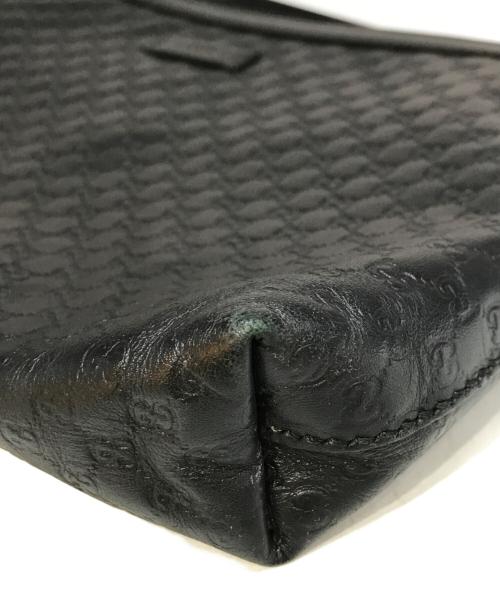 GUCCI（グッチ）GUCCI (グッチ) マイクログッチシマショルダーバッグ　607723 ブラックの古着・服飾アイテム