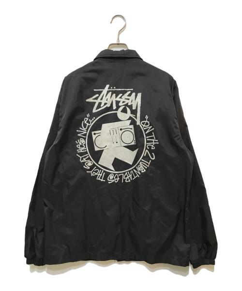 stussy（ステューシー）stussy (ステューシー) DMC JAPAN コーチジャケット ブラック サイズ:Mの古着・服飾アイテム