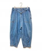 TIGHTBOOTH PRODUCTIONタイトブースプロダクション）の古着「デニムバルーンイージーパンツ」｜インディゴ
