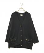 Salvatore Ferragamoサルヴァトーレ フェラガモ）の古着「ガンチーニウールカーディガン」｜ブラック