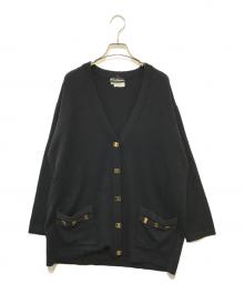 Salvatore Ferragamo（サルヴァトーレ フェラガモ）の古着「ガンチーニウールカーディガン」｜ブラック