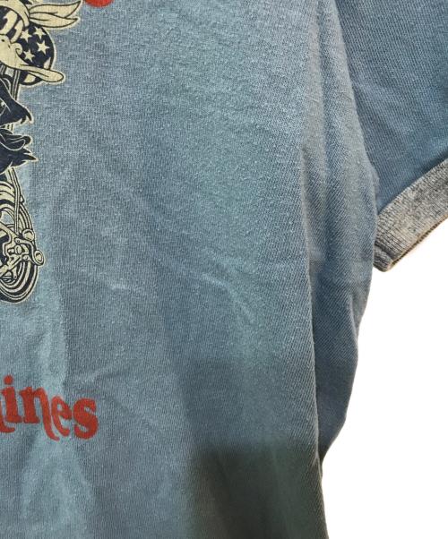 TOYS MCCOY（トイズマッコイ）TOYS MCCOY (トイズマッコイ) リンガーTシャツ ブルー サイズ:MEDIUMの古着・服飾アイテム